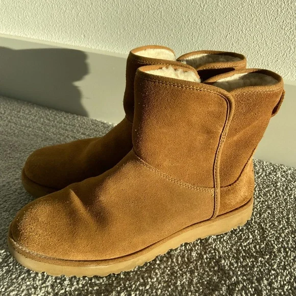 UGG Tan Suede Ankle Boots - Picture 2 of 15